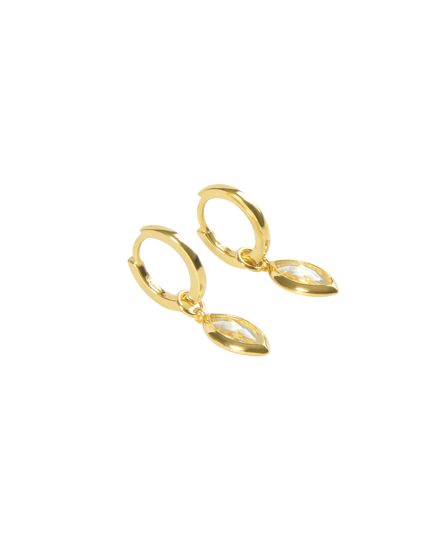Kyla earrings white topaz