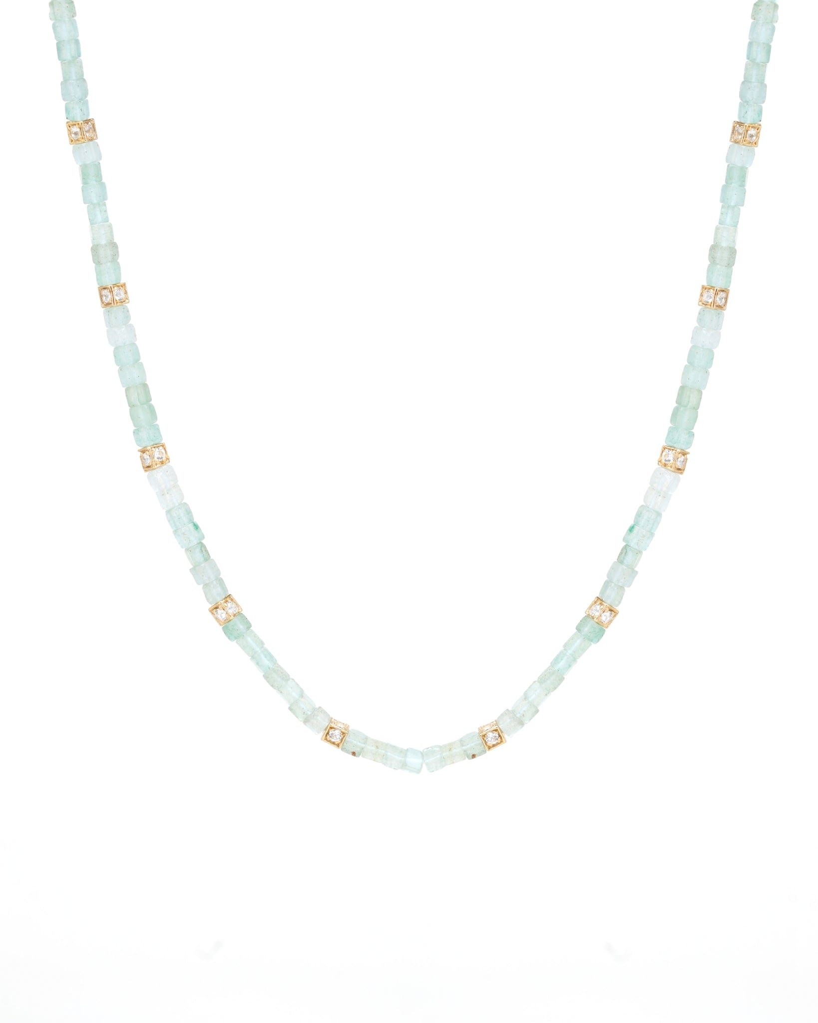 Collier ras du cou Santana Aventurine verte