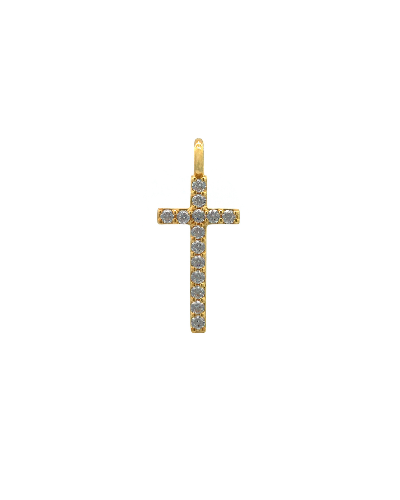 Kreuz White Topaz Charm