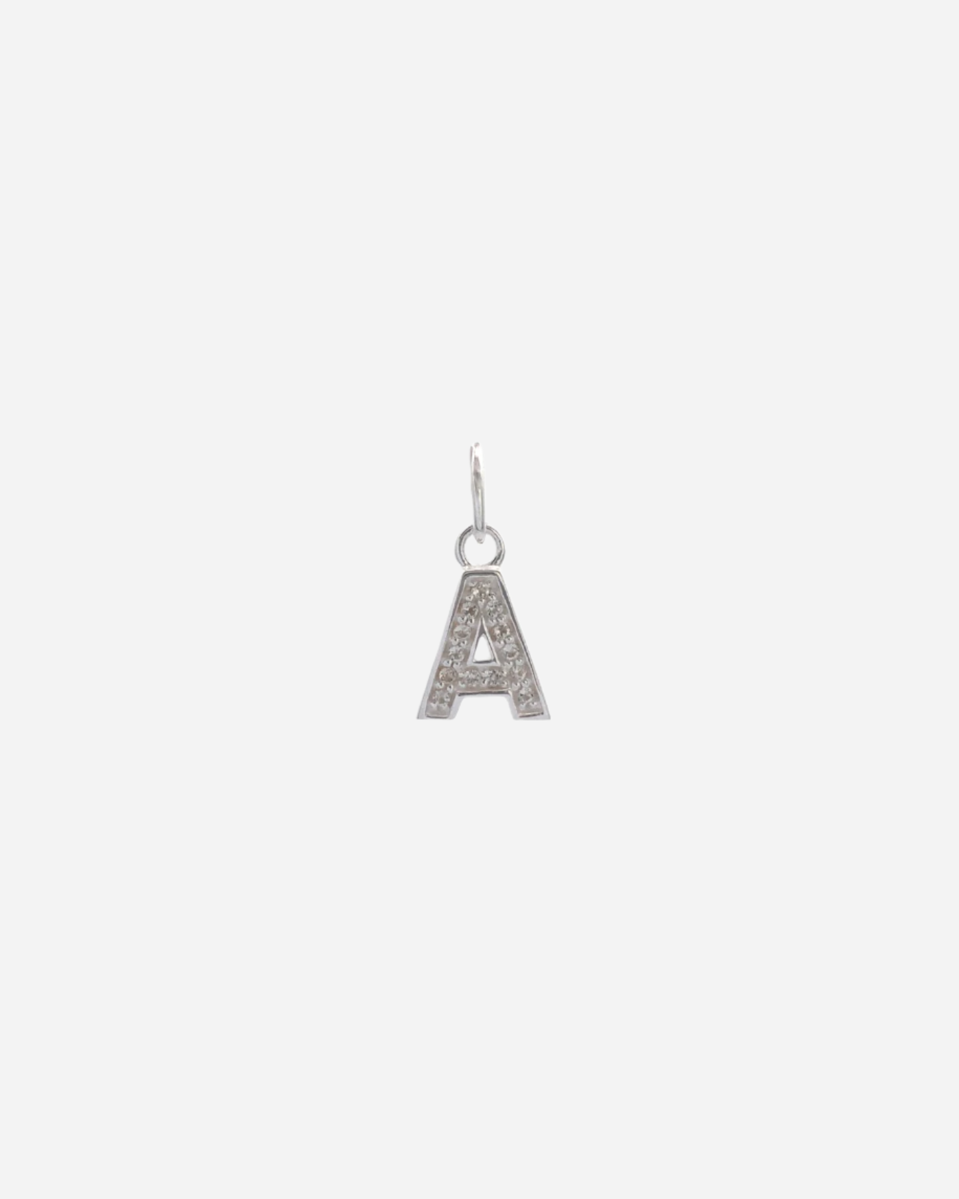 Letter Charms White Topaz