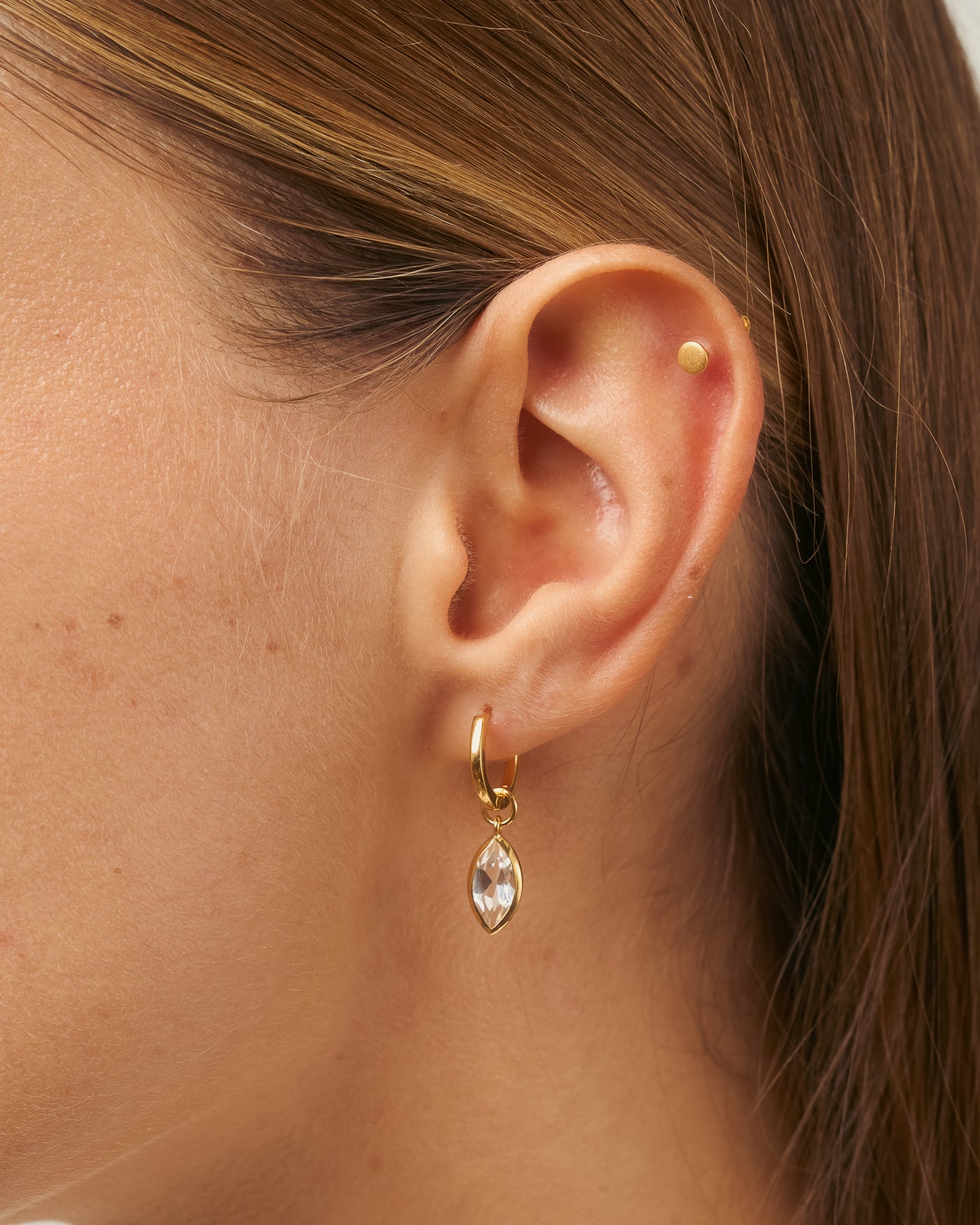 Kyla earrings white topaz