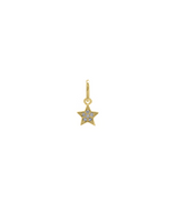 Star White Topaz Charm