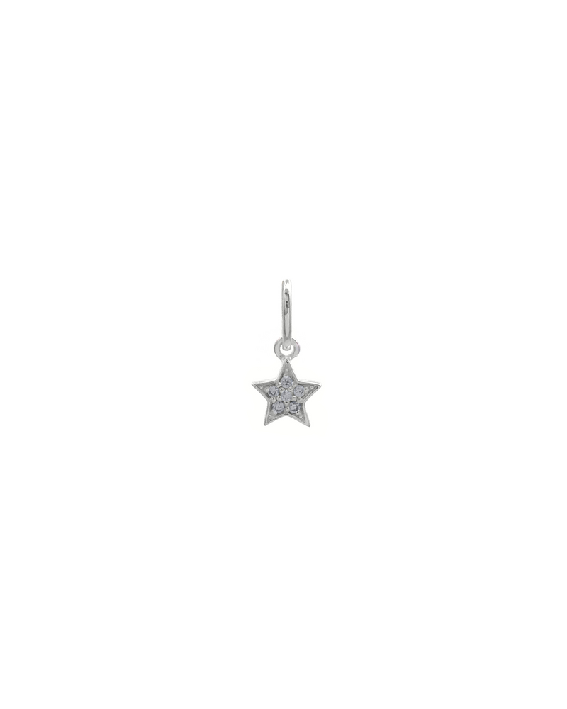 Star White Topaz Charm