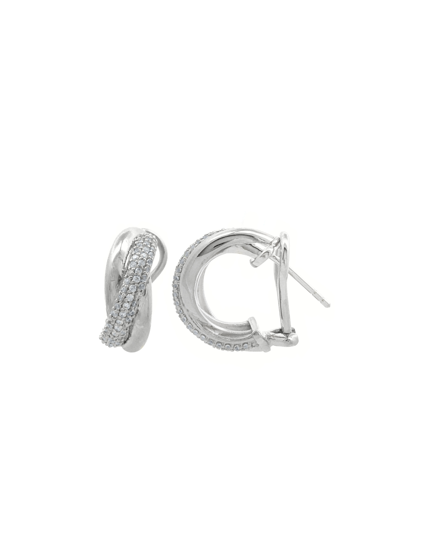 Fifi White Topaz Creolen