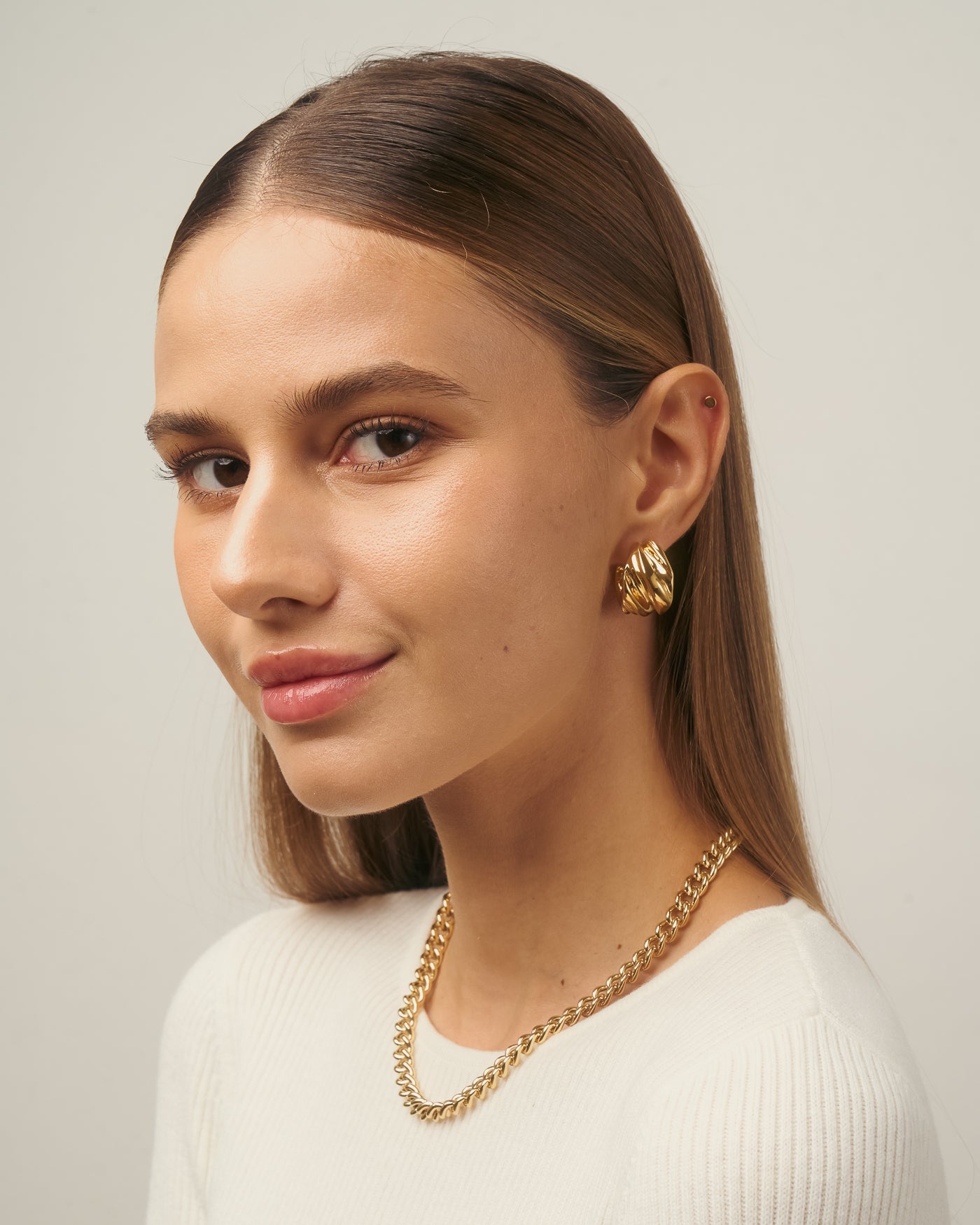 Boucles d'oreilles créoles Flor